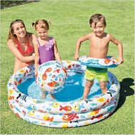 INTEX59469 Aquarium Paddling Pool Set Inflatable Family Swimming Pool Children Ocean Ball Pool Sand 
