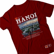 Vietnam Hanoi Premium Quality Souvenir T-shirts HANOI Vietnam City Clothes Holiday Souvenirs