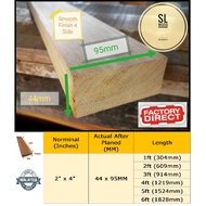44x95MM (Long) Chengal Solid Wood (S4S) / Batang Kayu Cengal Siap Ketam / Furniture Wood/ Garden Sti