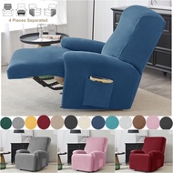☼卐✻ Stretch Recliner Sofa Cover Soft Velvet Lazy Boy Armchair Covers Elastic Non Slip All-inclusive Sofa Slipcovers for Living Room