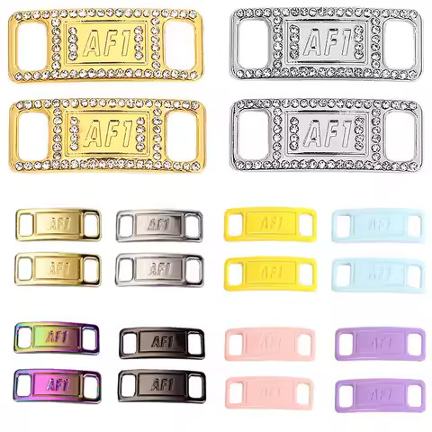 AF1 Diamond Shoelaces Buckle Shoelace Buckle Metal Shoelaces Accessories Metal Lace Lock Decorations