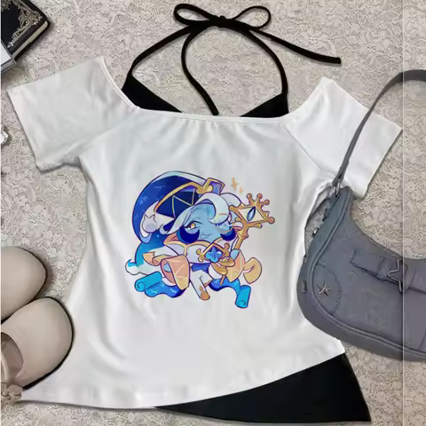 Shadow Milk Cookie cropped top ladies anime party grunge scene alternative shirt emo summer cute joj