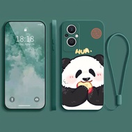 Casing OPPO RENO 7Z RENO 8Z case Lucky Panda soft phone case cover