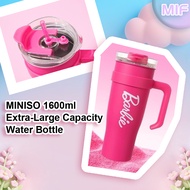 Pink Water Bottle with Straw - 1600ml Large Capacity  gift