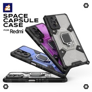 Redmi Note 10 5G 9 9S 9 Pro 8 Pro Poco M3 Pro 5G Case Bibercas Honeycomb Space Capsule Case