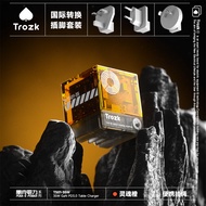 ทรอสก์ โปร่งแสง หัวชาร์จแบบพับได้ 35W GaN PD ชาร์จเร็ว สะดวกสำหรับการเดินทาง เหมาะสำหรับโทรศัพท์มือถ