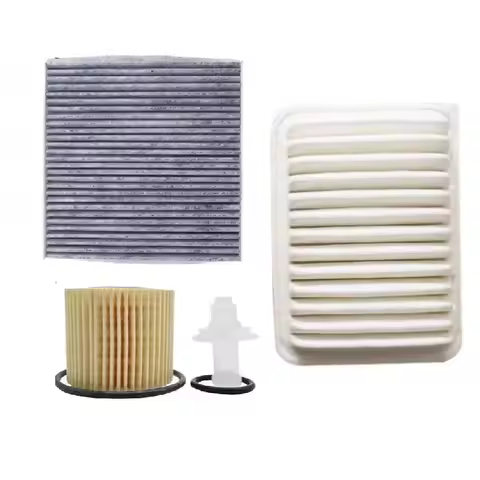 Oil Engine Cabin Air Filter Activated Carbon for Toyota Corolla 1.8L 2ZR-FE 2ZR-FAE 17801-21050