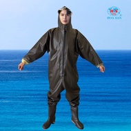 Hoa San wading suit size 38-43, specialized waterproof boots to support fishing, aquaculture boots