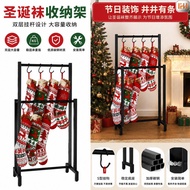 Double Hanging Rod Christmas Stock Floor Rack Christmas Stock Storage Rack Christmas Decoration Hang