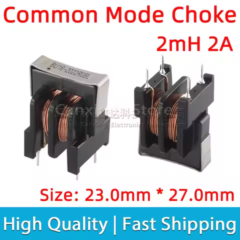 2pcs BU16-2022R0BL UU16 UF16 Common Mode Choke Coil Power Inductor Inductance 2mH 2A Switching Power