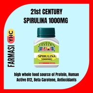 21st CENTURY SPIRULINA 1000MG high whole food source of Protein, Human Active B12, Beta Carotene, An