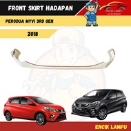 Perodua Myvi 2018 / 3rd Gen/ Front Bumper Skirt / ABS MATERIAL 100% New High Quality