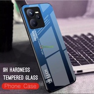 Case Realme C53 Two-Color Glass Gradient Shadow Soft Edge Colored Tempered Casing Back Cover Bumper 