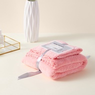 BONBOX Towel Bathroom Pink 2pcs Small Towel 30x60cm Bath Towel 60x120cm