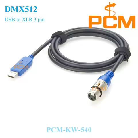 USB RS485 to DMXControl Cable USB TO DMX interface Cable XLR DMX512 Connector Adapter Converter Plug