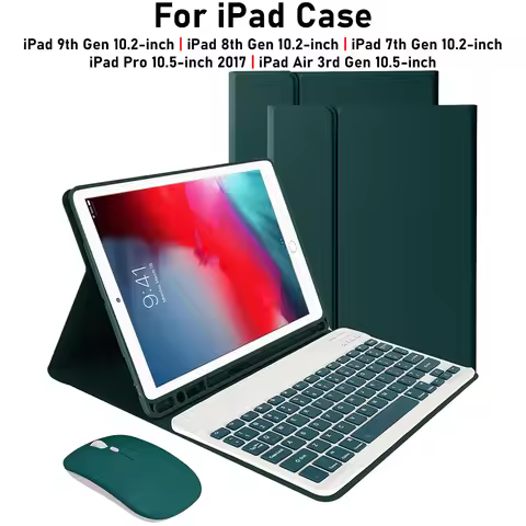 For iPad 9th Gen 10.2 inch Case, Tablet Cover For iPad 8th/7th Gen 10.2 inch, Keyboard Case for iPad