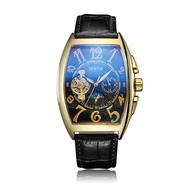 Sewor Mens Watch Fully Automatic Machine Hollow Mechanical Mens Watch Casual Tourbillon Mechanical W