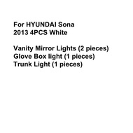 For HYUNDAI Tucson Santa Fe Sonata Y3 EF NF YF LF DN8 NX4 SM CM DM TM 1994-2025 Car Interior Light L