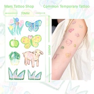 【Mars Tattoo】Common Tattoo, Colored Tattoo, Long Lasting,Temporary Tattoo Sticker, Fake Tattoo, Cute