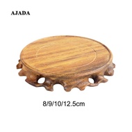 [AJAZ] Wooden Base Flower Pot Decorative Base Unique Teapot Base Buddha Statue Stone Base Display St