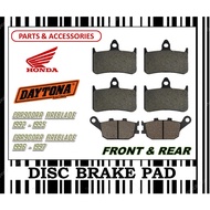HONDA BRAKE PADS SET CBR900RR FIREBLADE 92-97 FR0NT & REAR DAYTONA TYPE