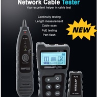 Network Cable Tester 4 in 1 Wire Tracker PoE Tester with Ncv & Lamp for LAN CAT5 CAT6 Underground Te