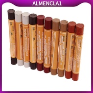 [Almencla1] 10Pcs Wood Repair Filler Sticks  and  Scratched  Sandybrown, Cherry, , Light gray, Ebony