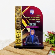 PLAK ALUNA ACRYLIC l CENDERAHATI CANTIK + UV PRINTING + ACRYLIC GOLD