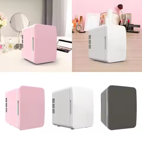 Mini Fridge Single Door Multiuse Beverage Refrigerator for Desk Vehicle Dorm