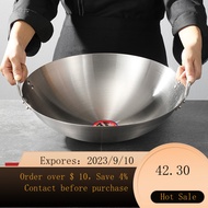 Extra Large Stainless Steel Wok - Heavy-Duty Cooking for the Pro Chef