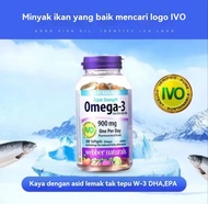 Webber Naturals Omega 3 Fish Oil 900mg 200粒 Triple Strength （Costco 加拿大)-Yibao Yongkang