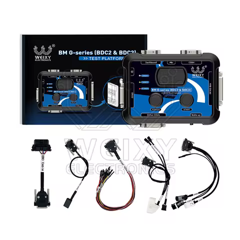 Test platform for BMW G-series BDC2 & BDC3 by WEIXY Electronics