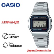Japan Domestic Set Casio A158WA-1JH Youth Standard Digital Sports Men Watch - A158WA