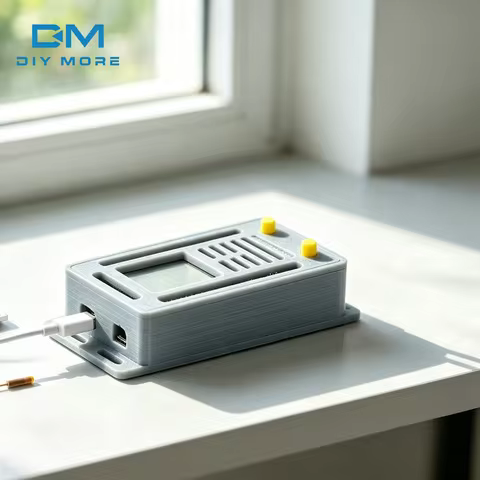 3D Printed Grey Shell Case Compatible With 30Pin ESP32 Development Board Type C Opening Mountable En