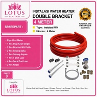 Complete Water heater installation package set without drilling the wall complete outdoor installati