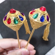 Nine Hair Pin 7-Color Gems