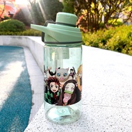 Anime Demon Slayer Cup dual-purpose straw cup casual water cup sports water bottle direct drink