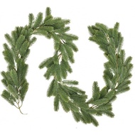 Meiyu Krismas PE Daun Anggur Krismas Padat Pokok Krismas Tiruan Daun Anggur Jarum Pine Hiasan Krisma