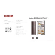 Toshiba GR-RT468WE-PMY(06) 400L 2 Doors Inverter Refrigerator | Freezer | Fridge | Peti Sejuk