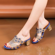 Sandals for Women - High Heels with Rhinestones - Perfect for Summer 26617GGX