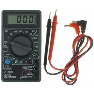 Pocket Digital Multimeter with Buzzer, Voltage Ampere Meter Test Probe (DT830D)