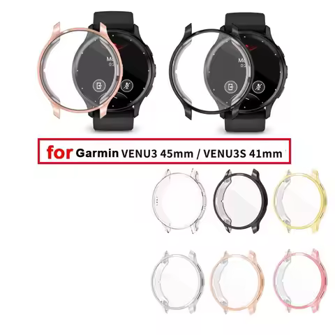 For Garmin Venu 3 Venu 3s TPU Electroplated Case Cover Protective Bumper Protector