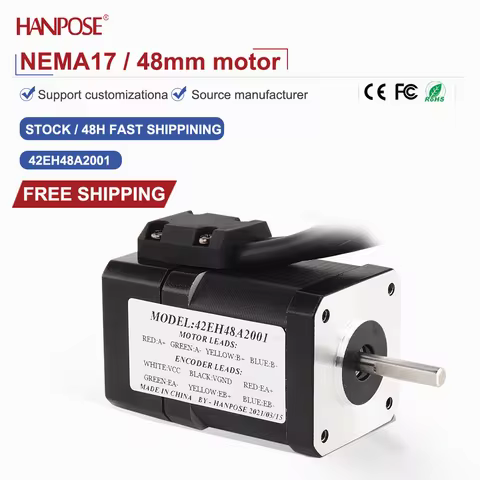 closed-loop stepper motor NEMA17 42EH48A2001 2.5A 2.25V real-time coordinate reading, no step loss, 
