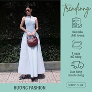 Huong fashion striped tank top dress