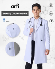ชุดกาวน์แพทย์ชาย ARFI รุ่นพรีเมียม (ARFI LUXURY DR GOWN - Male)