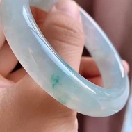 冰種 天然翡翠 緬甸 A玉 玉鐲 • 冰種飄花翡翠福鐲