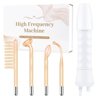 High Frequency Facial Wand - Uaike Orange Portable Handheld High Frequency | Facial Machine - with 4