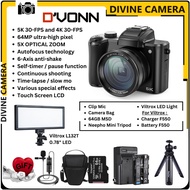 D'VONN DC206X 5K/64MP Autofocus 5X Optical Zoom 6-Axis Stabilizer