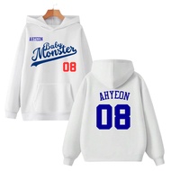 Hoodie sweater white fanmade Babymonster Kpop AHYEON Hoodie Stage Outfit