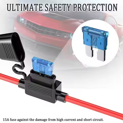 SAE Cable With Fuse Terminal O Connector Quick Release Battery Charger Extension Adapter Wire 16AWG
